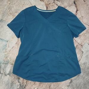 Dark Teal Scrubstar Top